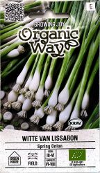 Onion Spring Witte Van Lissabon ORGANIC Seeds